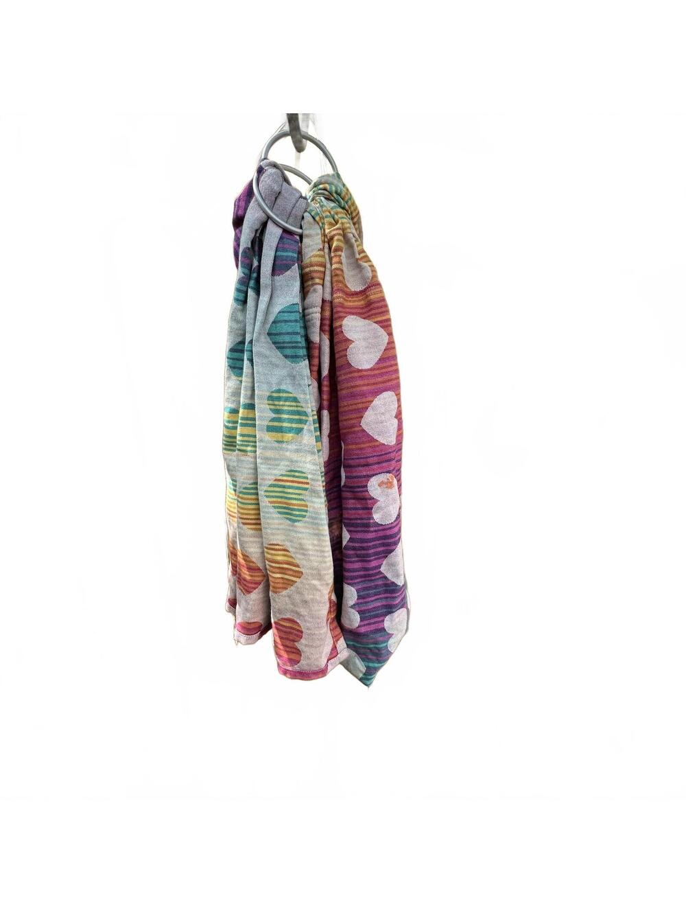 Tula Love Athena Ring sling L/XL Rainbow Heart Patterned - Picture 5 of 9